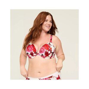 Lane Bryant Cacique Smooth Boost Plunge Bra 40DD